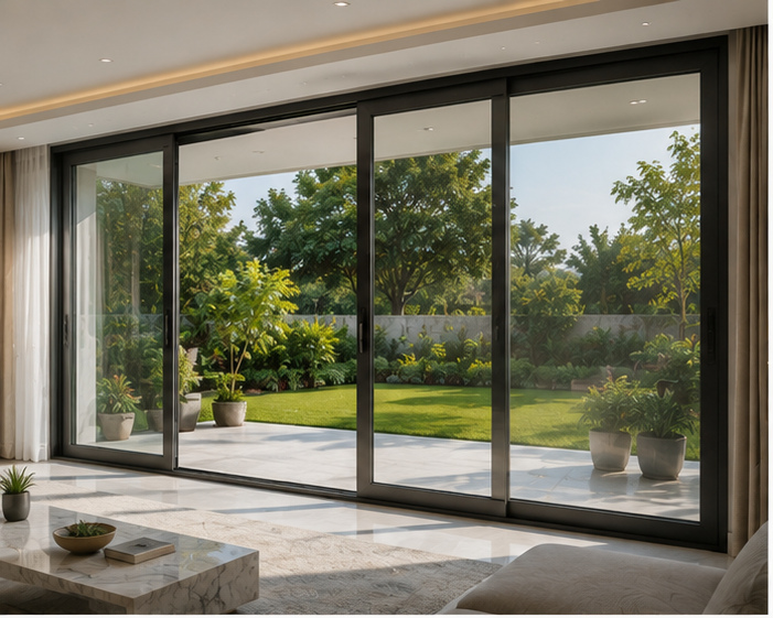 Sliding system in a living space, design inspiration